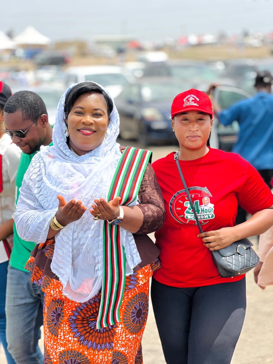 The NDC PC for Agona West constituency , Ernestina Ofori Dangbey alias Obaapa Tina attended 91st Jalsa Salana [Annual Convention] of the Ahmadiyya Muslim Mission Ghana, 2024