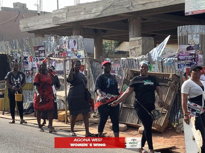 Women’s Wing hit the streets to file posters