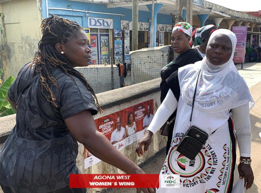 Women’s Wing hit the streets to file posters