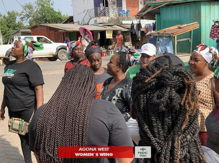 Women’s Wing hit the streets to file posters