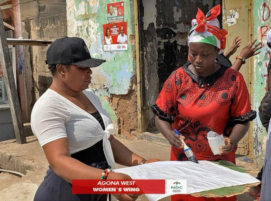 Women’s Wing hit the streets to file posters