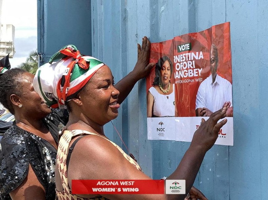 Women’s Wing hit the streets to file posters