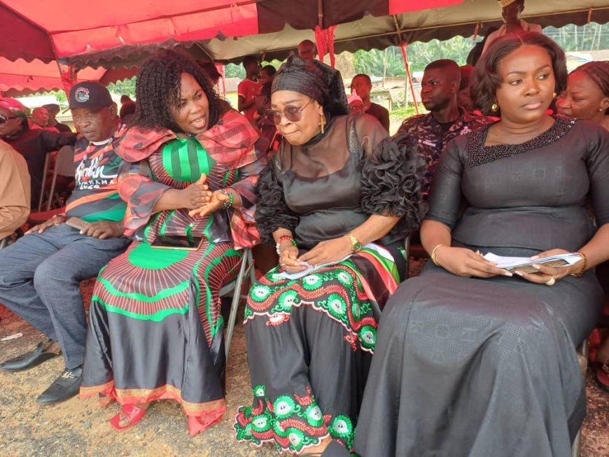 Ernestina Ofori Dangbey  joined Hon. Queenstar Pokua-Sawyerr and the entire Agona East NDC family to bid a heartfelt farewell to a dedicated and hardworking Constituency Executive Member,