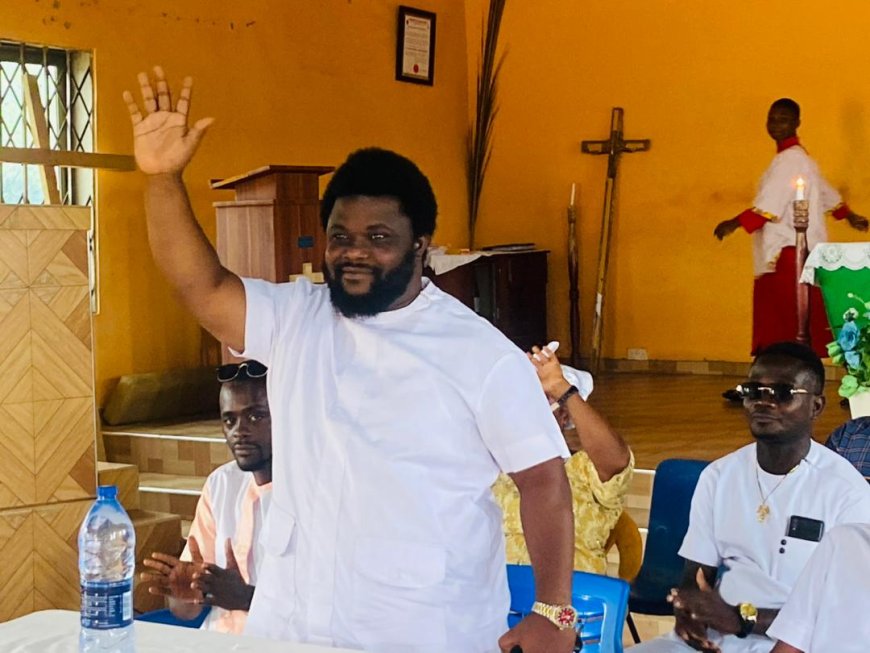 I honored an invitation to grace the Annual Harvest & Thanks Giving of the St Andrew Anglican Church at Agona Bobikuma Lower. - Frank Freebody Mensah, Youth Organizer Agona West Ndc